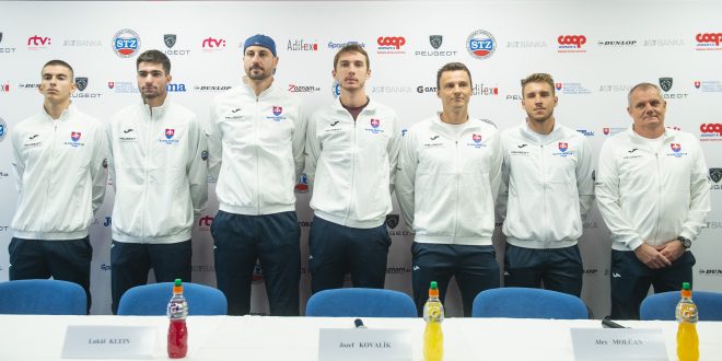 Slovensko, Davis Cup, Peter Benjamín Privara, Lukáš Pokorný, Igor Zelenay, Lukáš Klein, Jozef Kovalík, Alex Molčan, Tibor Tóth