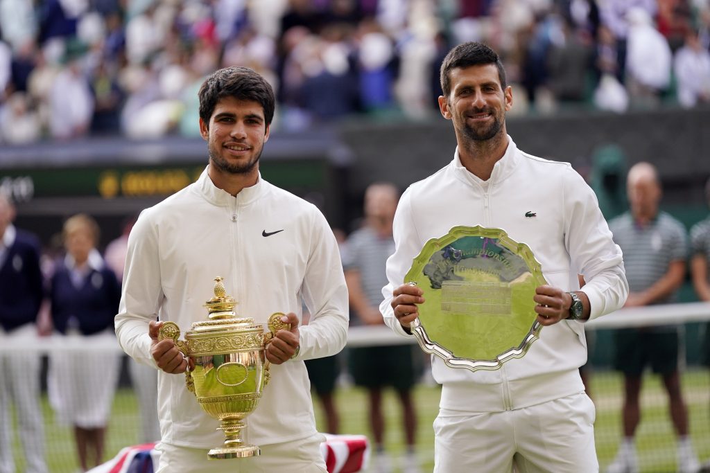 Carlos Alcaraz, Novak Djokovič, Trofeje, Wimbledon 2023, Finále