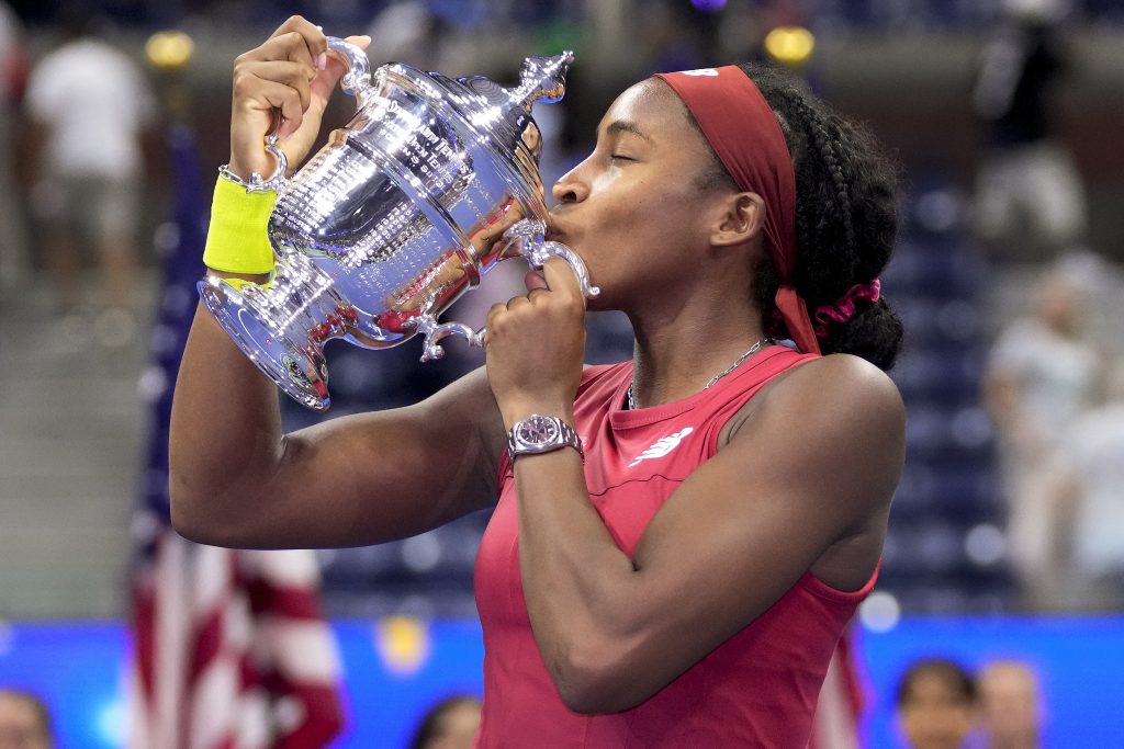 Coco Gauffová, Víťazná trofej, US Open 2023
