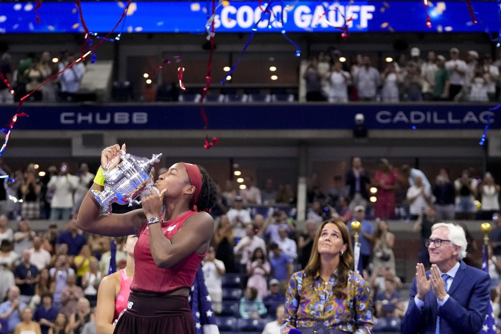 Coco Gauffová, Víťazná trofej, US Open 2023