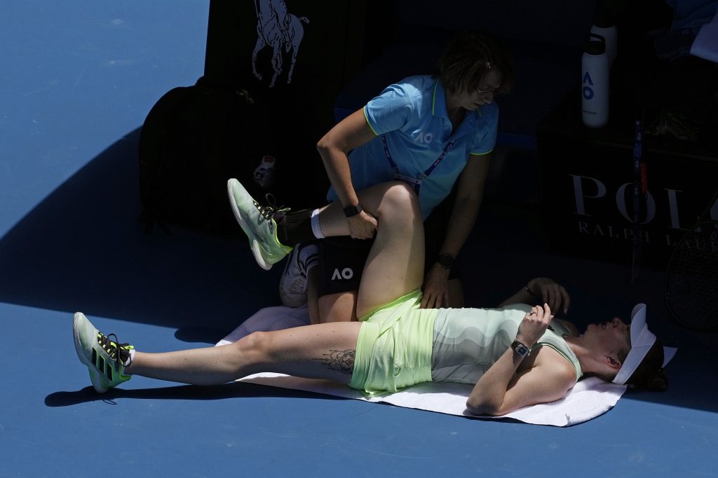 Jelina Svitolinová, Zranenie, Australian Open 2024