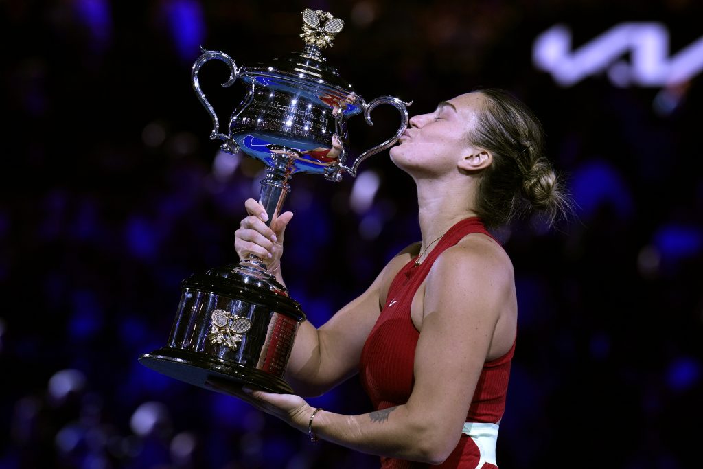 Aryna Sabalenková, Trofej, Melbourne, Australian Open 2024