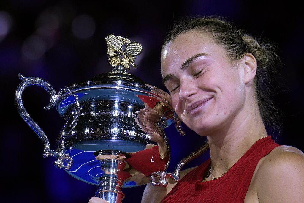 Aryna Sabalenková, Trofej, Melbourne, Australian Open 2024