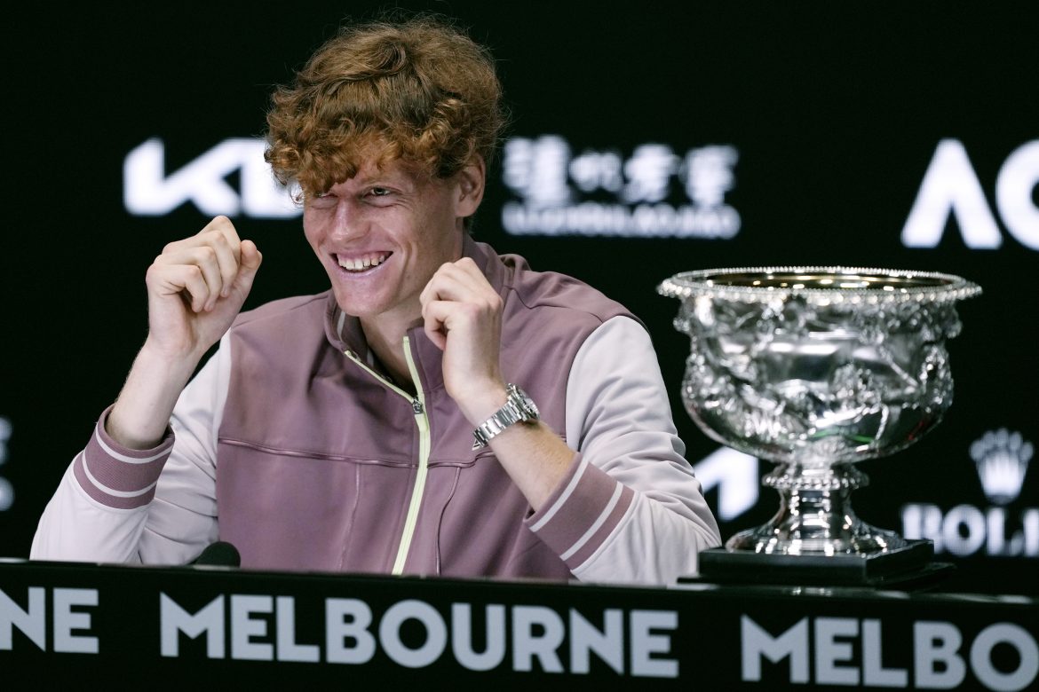 Jannik Sinner, Trofej, Melbourne, Australian Open 2024