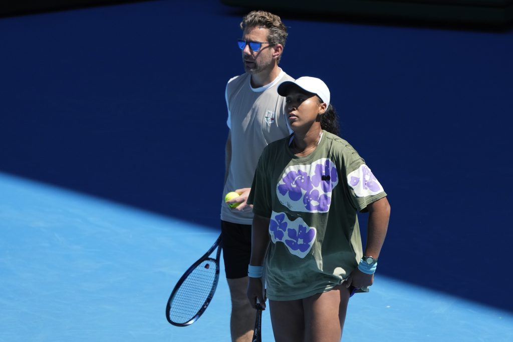 Wim Fissette, Naomi Ósaková, Tréning, Australian Open 2024