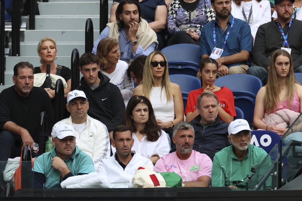 Novak Djokovič, Lóža, Australian Open 2024, Melbourne, Diváci