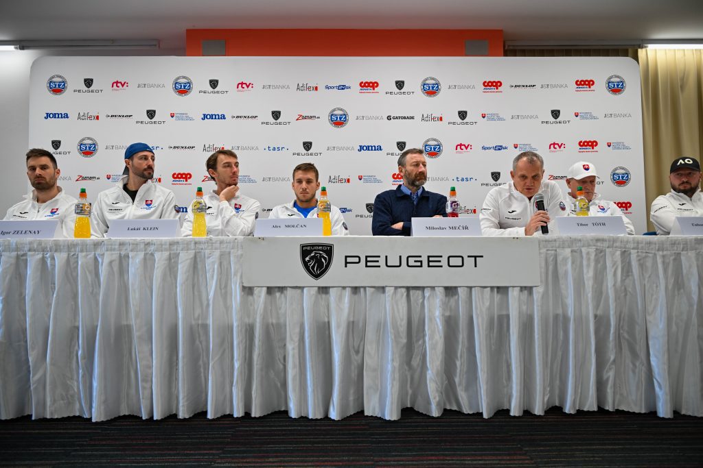 Norbert Gombos, Igor Zelenay, Lukáš Klein, Alex Molčan, Miloš Mečíř, Tibor Tóth, Ľubomír Kurhajec, Slovensko, Davis Cup