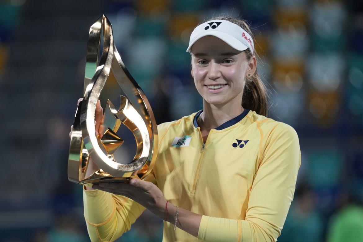 Jelena Rybakinová, Trofej, WTA Abú Zabí
