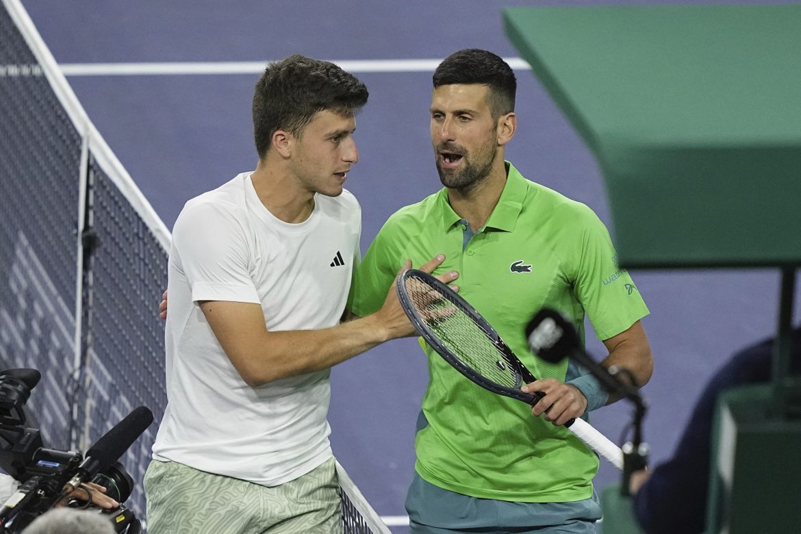 Luca Nardi, Novak Djokovič, ATP Indian Wells