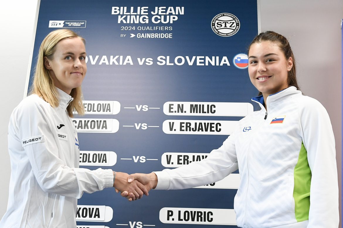 Ela Nala Miličová, Anna Karolína Schmiedlová, Slovensko, Slovinsko, Pohár Billie Jean Kingovej