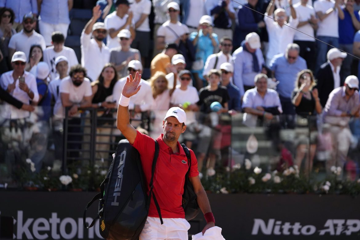 Novak Djokovič sa lúči s fanúšikmi v Ríme.