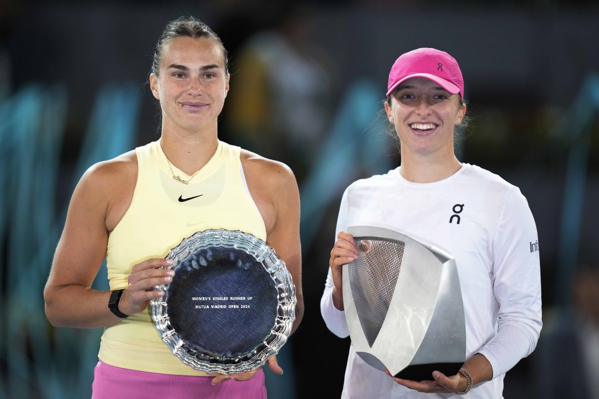 Aryna Sabalenková, Iga Swiateková, Trofeje, WTA Mutua Madrid Open
