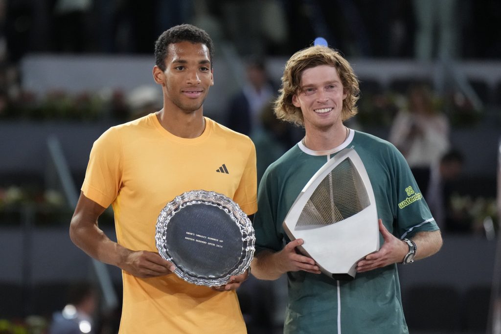 Andrej Rubľov, Félix Auger-Aliassime, ATP Mutua Madrid Open, Trofeje