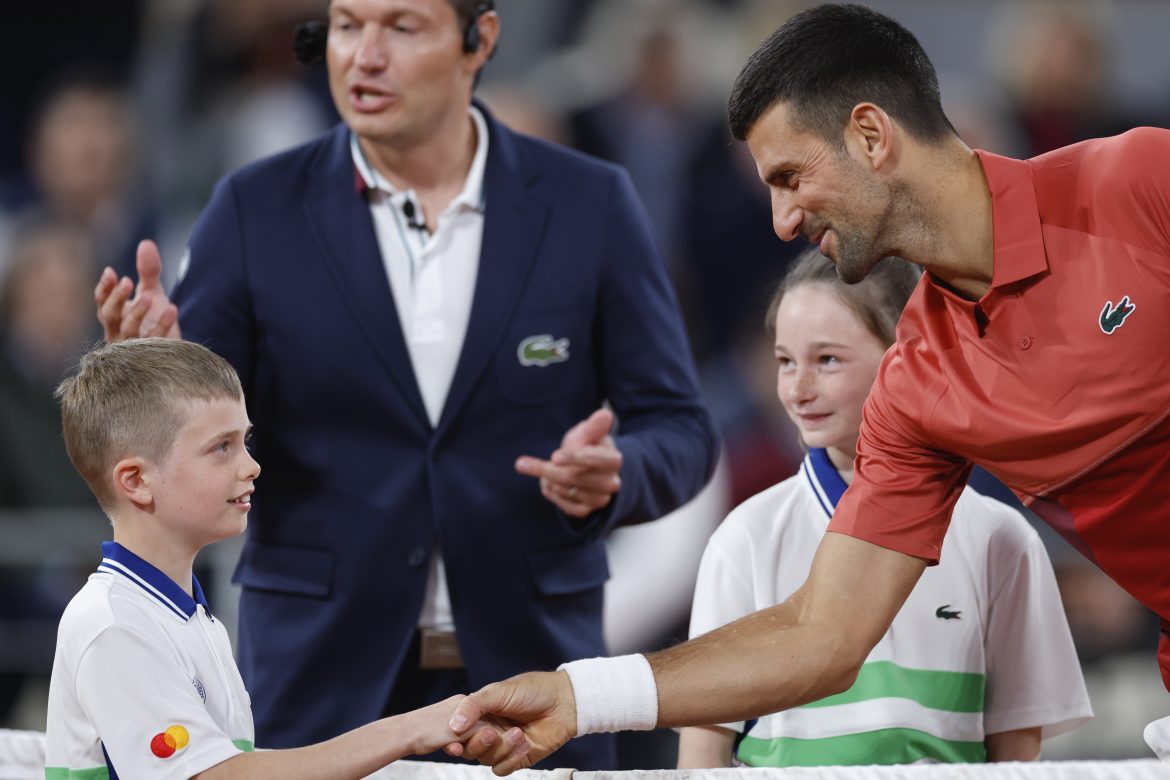 Novak Djokovič, Zberač loptičiek, Paríž, Roland Garros 2024