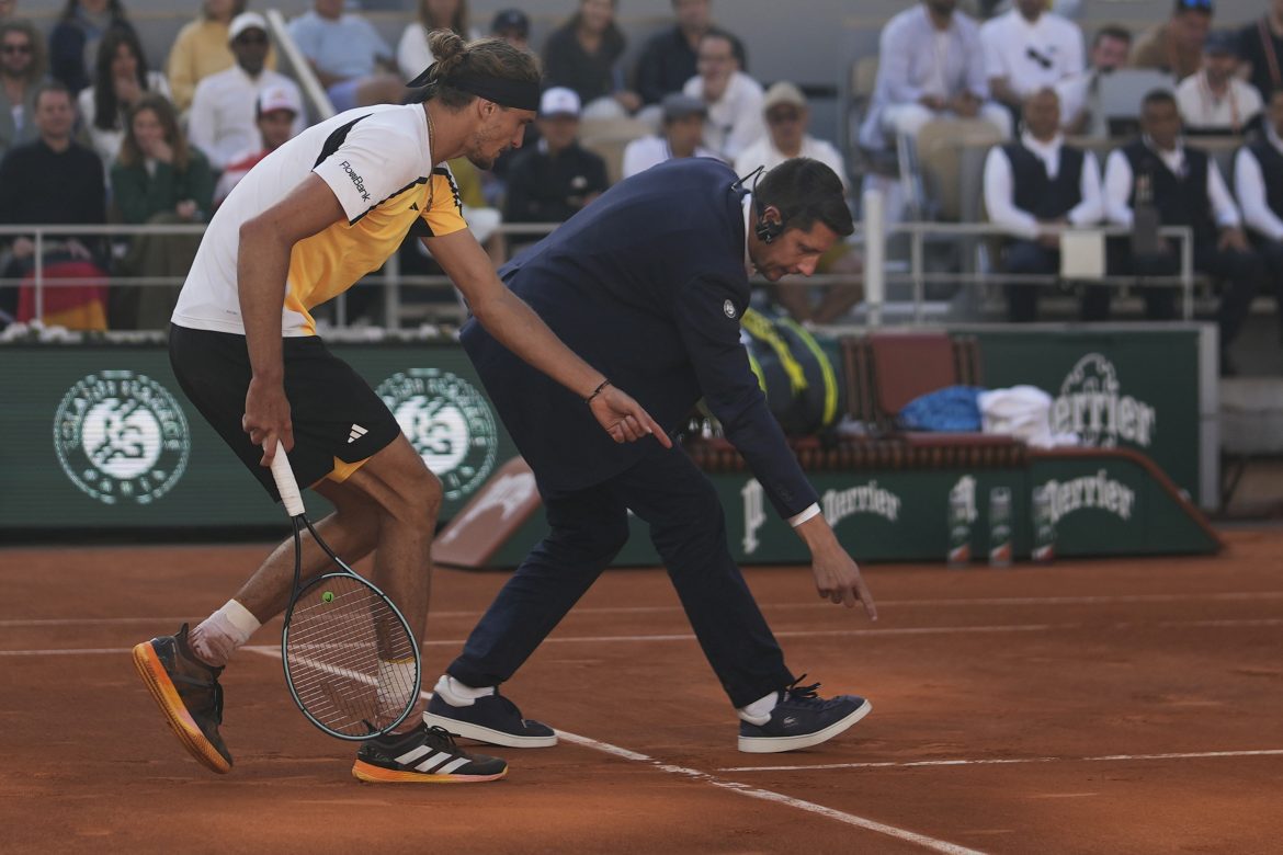 Alexander Zverev, Rozhodca, Finále, Roland Garros 2024, Paríź