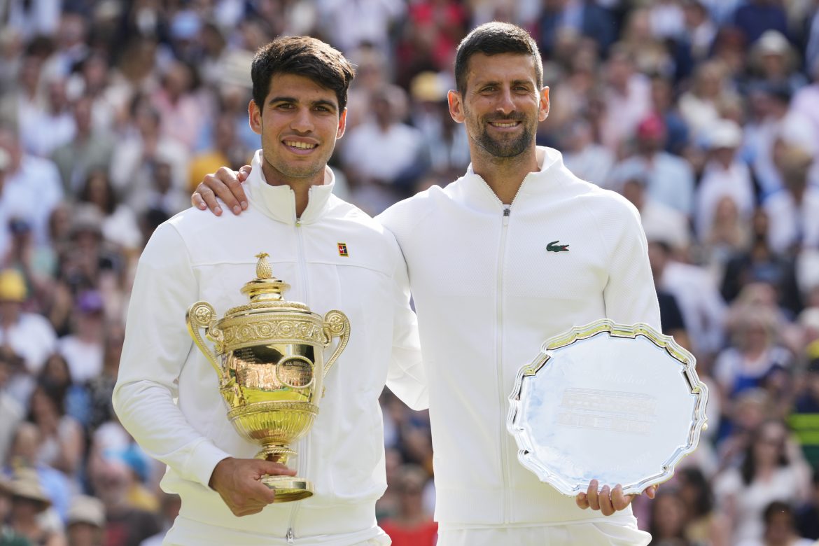 Carlos Alcaraz, Novak Djokovič, Wimbledon 2024, Trofeje