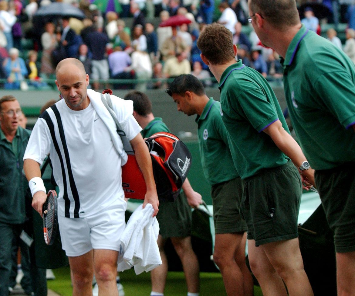 Legendárny Andre Agassi.