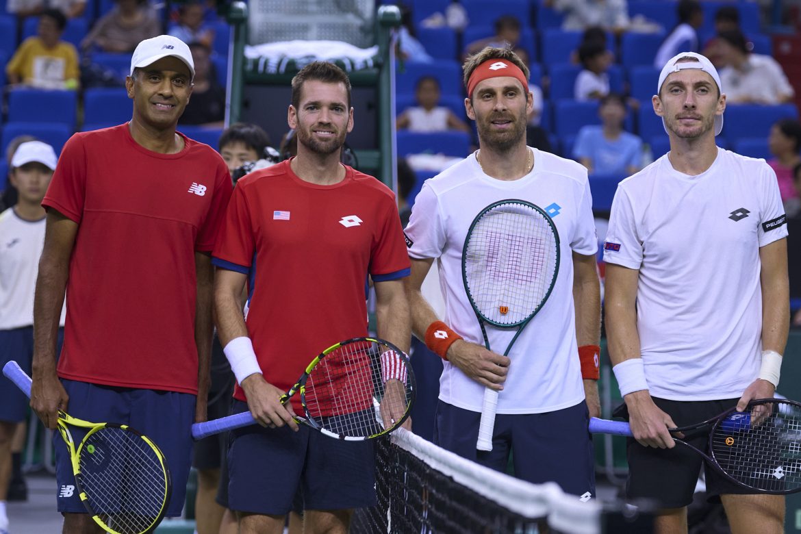 Rajeev Ram, Austin Krajicek, Norbert Gombos, Lukáš Klein, Slovensko, USA, Davis Cup, Davisov pohár