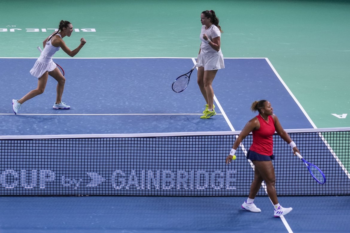 Tereza Mihalíková, Viktória Hrunčáková, Slovensko, Pohár Billie Jean Kingovej, Štvorhra, USA, Taylor Townsendová, Ashlyn Kruegerová