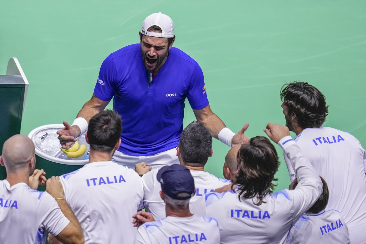 Matteo Berrettini, Davis Cup, Davisov pohár, Málaga, Semifinále