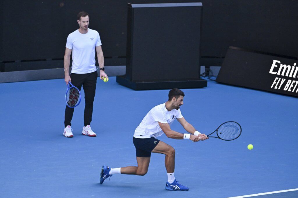 Andy Murray, Novak Djokovič, Australian Open, Melbourne, Tréning