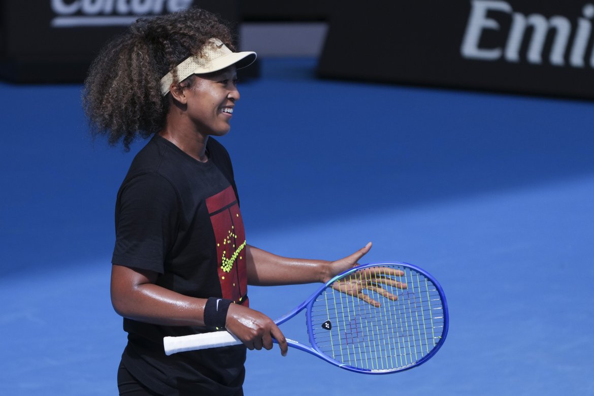 Naomi Ósaková, Melbourne, Tréning