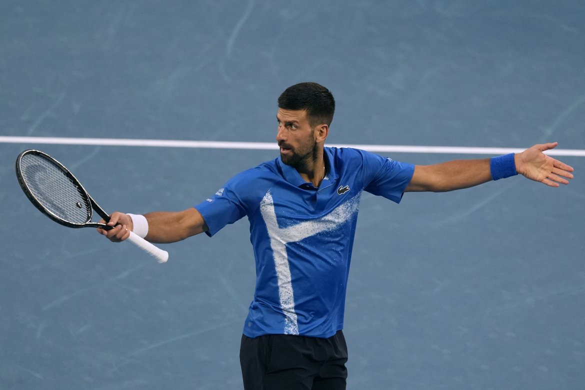 Novak Djokovič počas Australian Open 2025.