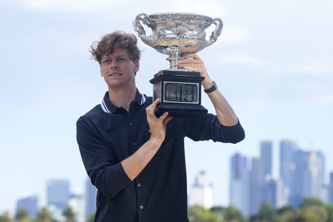 Jannik Sinner, Trofej, Australian Open 2025, Melbourne