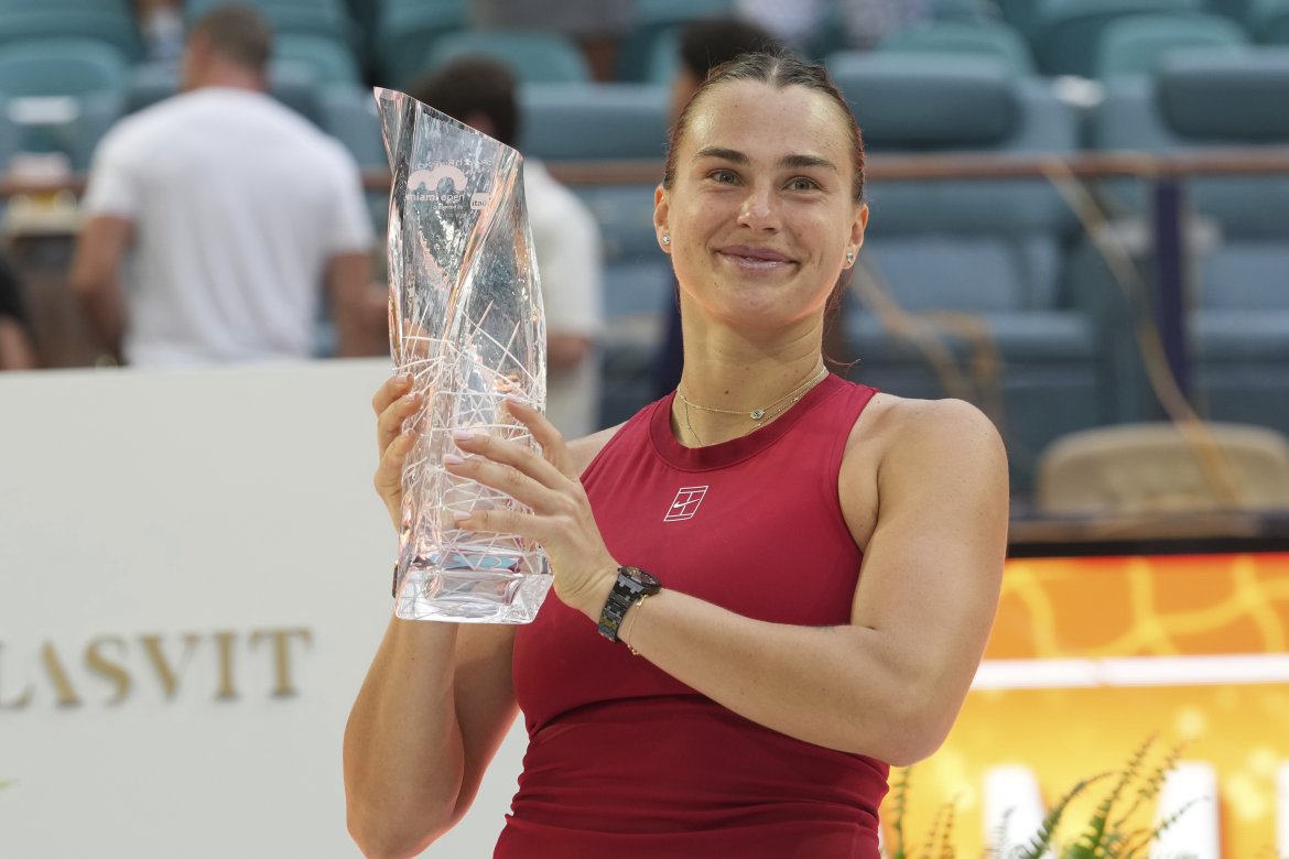 Aryna Sabalenková, Trofej, WTA Miami Open