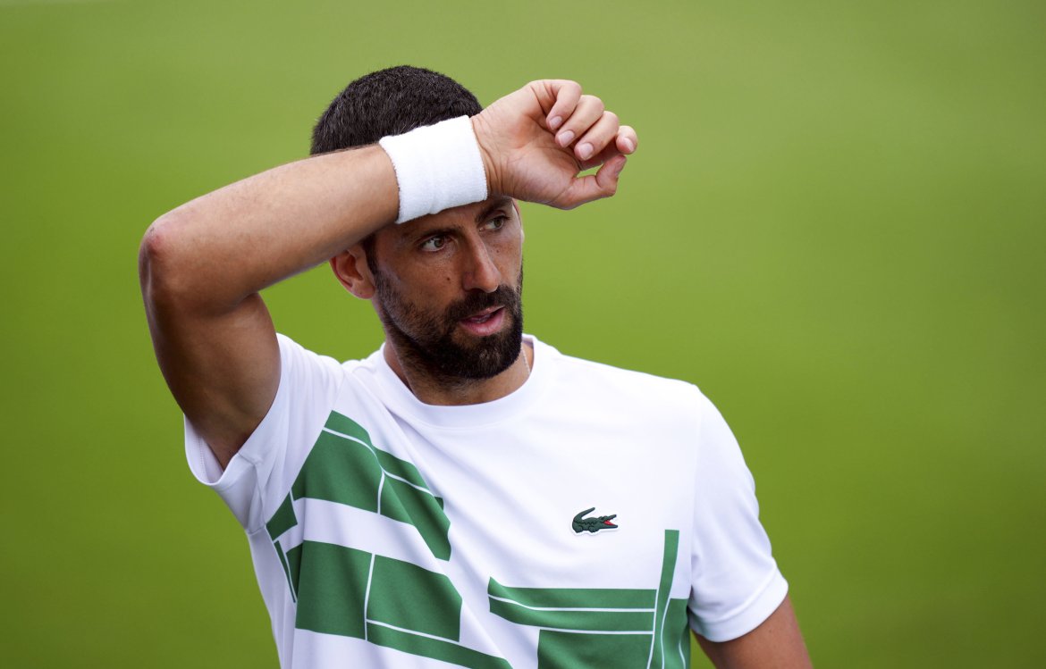 Novak Djokovič, Wimbledon, Tréning
