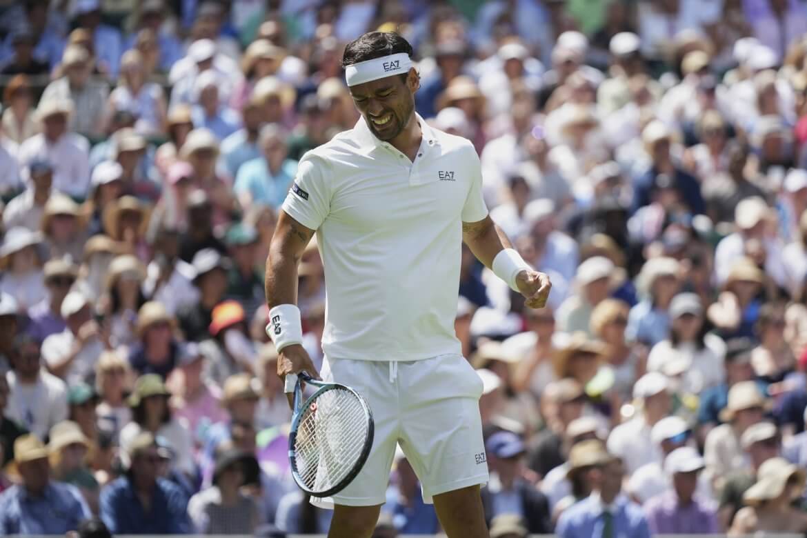 Taliansky tenista Fabio Fognini počas Wimbledonu 2025