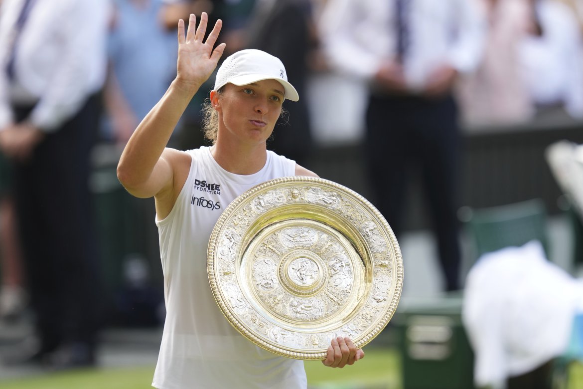 Iga Swiateková, Trofej, Wimbledon 2025