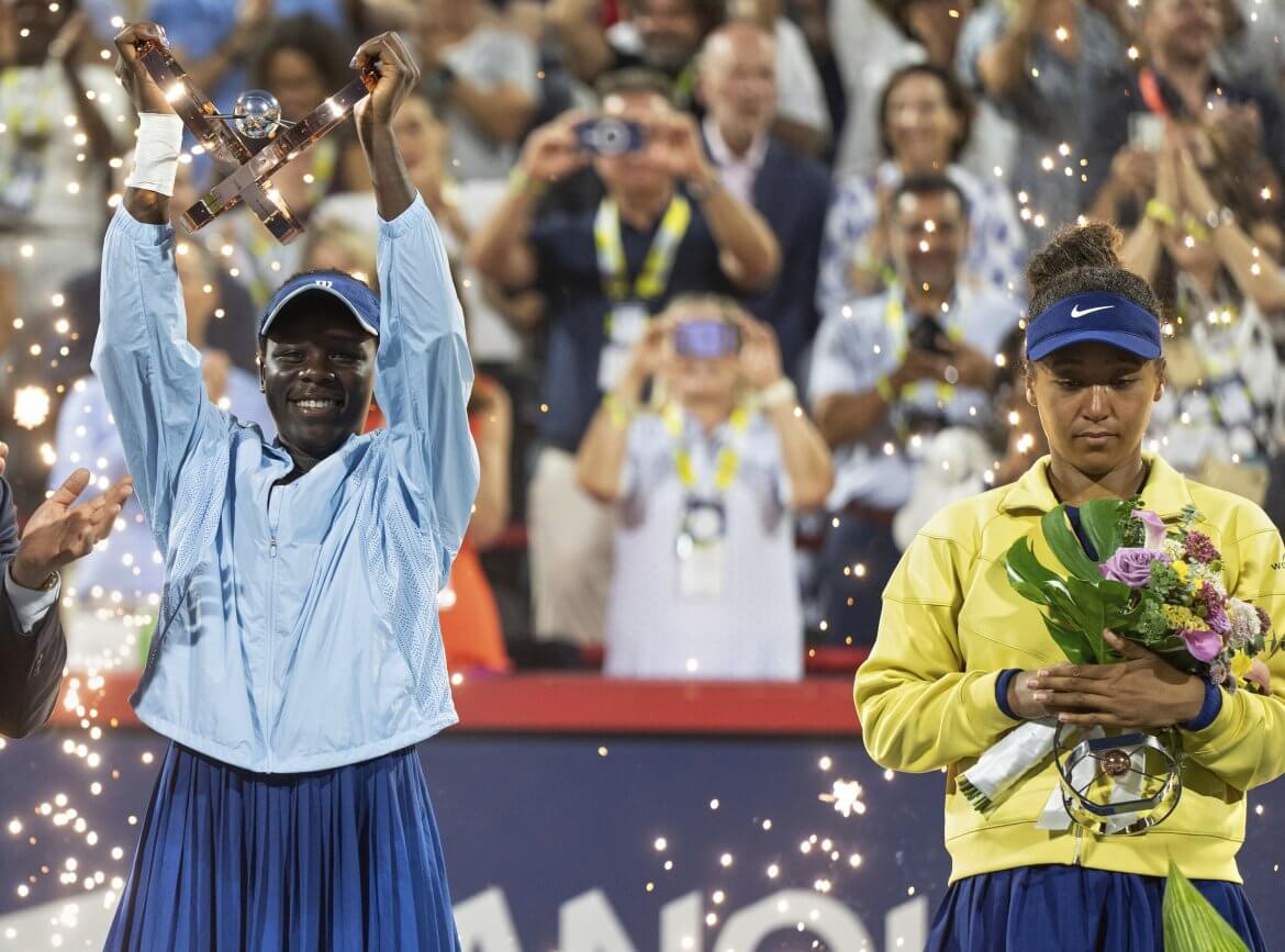 Victoria Mboková, Naomi Ósaková, WTA Montreal, Trofeje