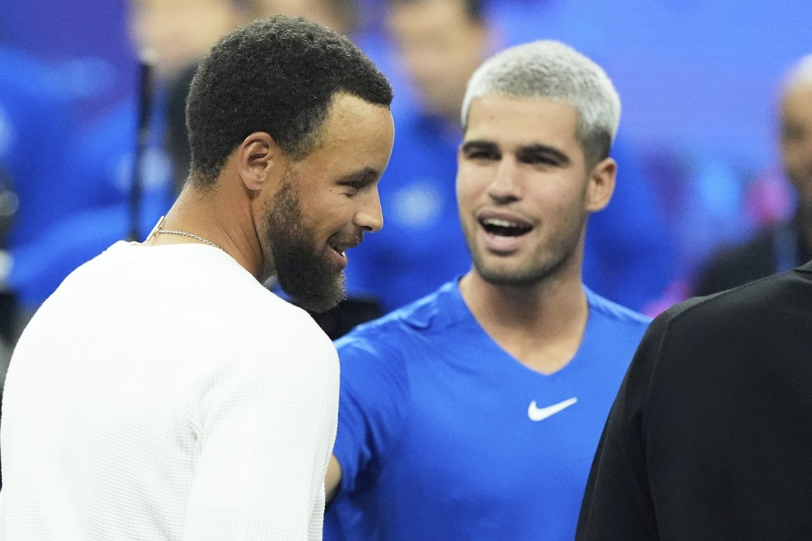 Stephen Curry, Carlos Alcaraz, Laver Cup 2025