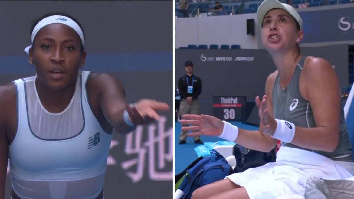Coco Gauffová pri hádke s Belindou Benčičovou