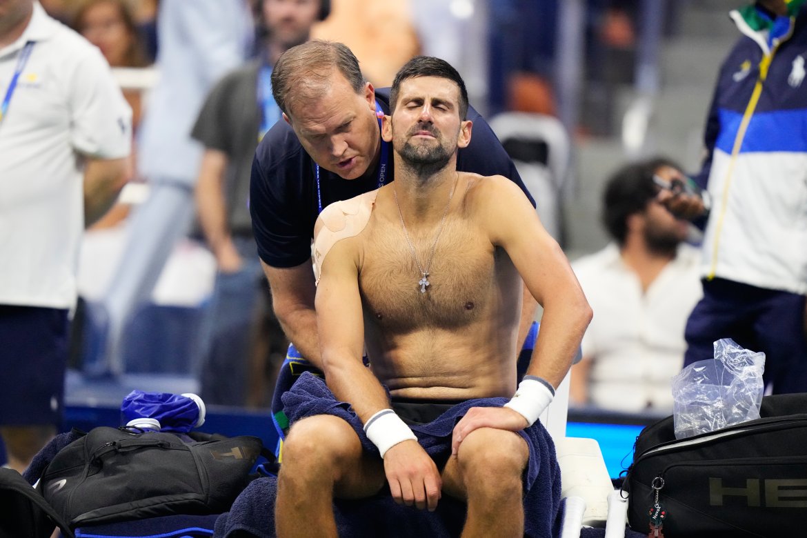 Novak Djokovič, Zranenie, US Open 2026